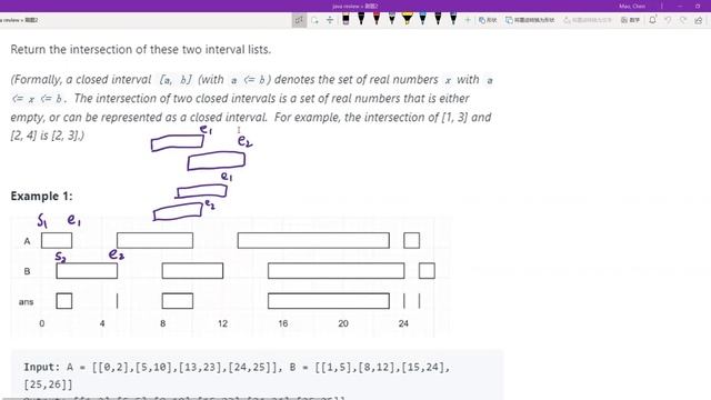 米开：LeetCode 986. Interval List Intersections смотреть онлайн