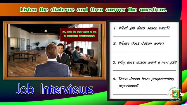 Listen The Dialogue And Answer The Questions 1 (English Conversation 2)