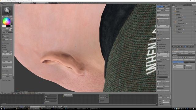 Quick and "dirty" texture fix in Blender in Texture Paint mode with external editor смотреть онлайн