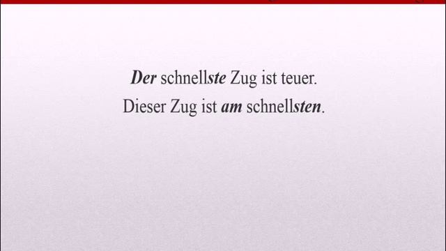 Степени сравнения прилагательных в немецком языке
