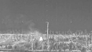 Уничтожение миномета ВСУ в районе острова Первомайский/Destruction of the AFU mortar near Kherson
