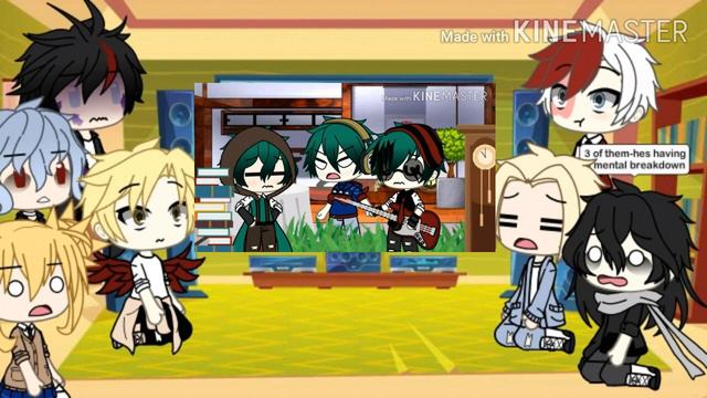 LOV,PRO HEROES +shoto Todoroki React To Deku Singing