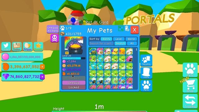 I GOT THE SECRET LUCKY EGG PET IN? BUBBLE GUM SIMULATOR?*Pot O' Gold Pet*[Roblox] смотреть онлайн