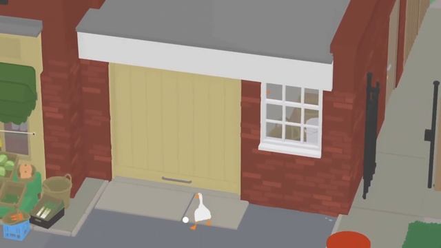 Untitled Goose Game "trap the shopkeeper in the garage" смотреть онлайн