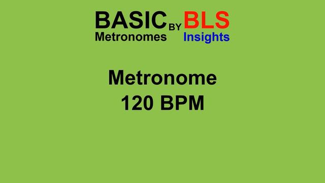 Basic Metronome 120 BPM - One Hour #listenable смотреть онлайн
