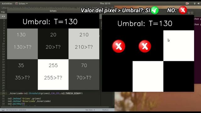 Simple Thresholding (Umbralización) OpenCV en Python смотреть онлайн