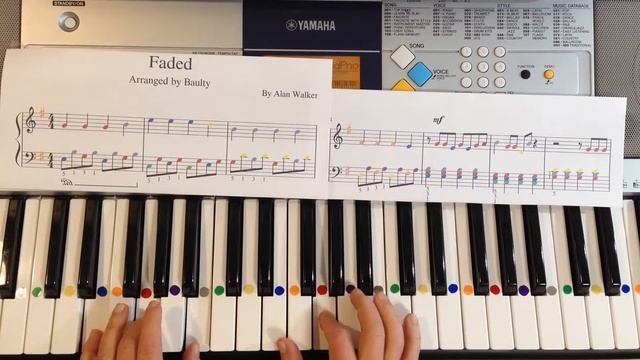 Faded - Alan Walker. Tutorial+Sheet / Алан Волкер. Обучение + ноты смотреть онлайн