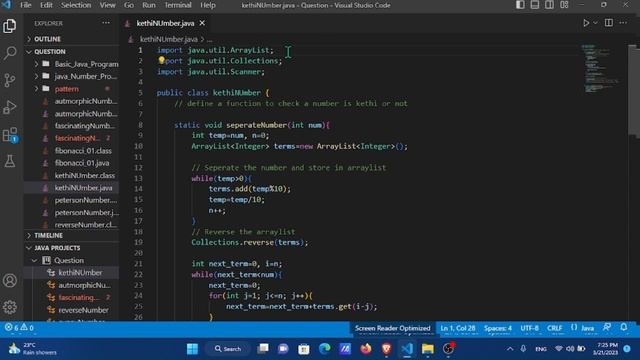 Keith Number PROBLEM ___ Code in Java language смотреть онлайн