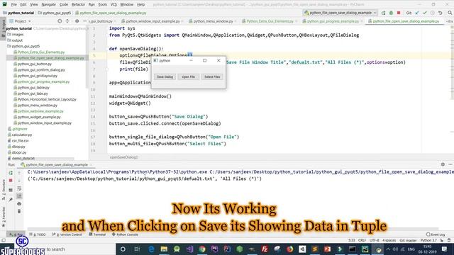Python GUI File Open and Save Dialog Tutorial Part 15.12 смотреть онлайн
