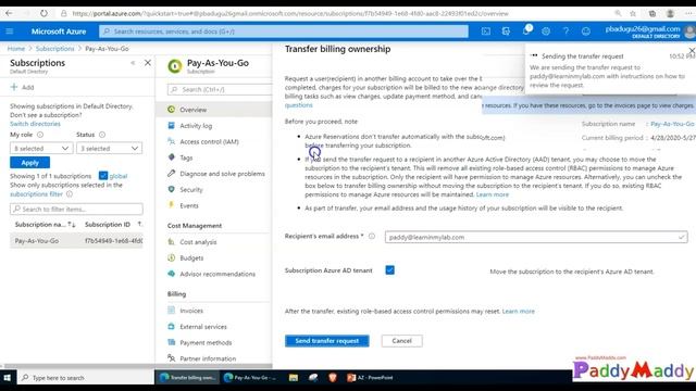 how to transfer azure subscription to another account смотреть онлайн
