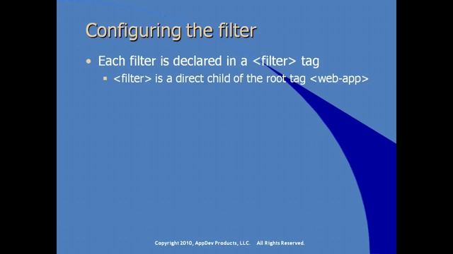Servlet Filter API смотреть онлайн