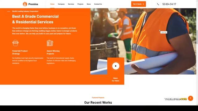 Promina - Construction And Building WordPress Theme constructor building Hinata смотреть онлайн