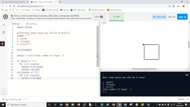Year 8 Python Project Term 6 Video 2 смотреть онлайн