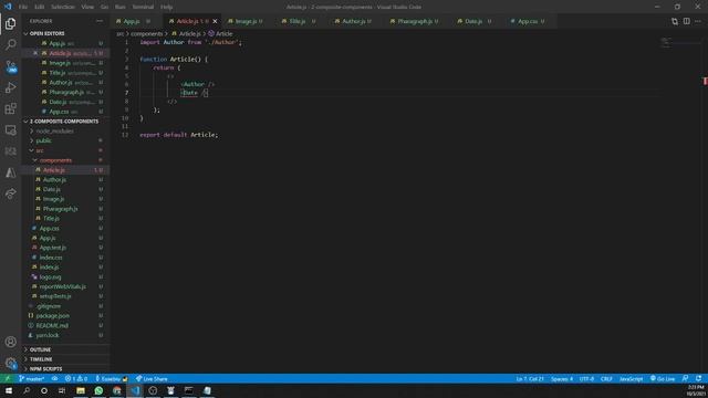 React Tutorial - part 2 - Composite components смотреть онлайн