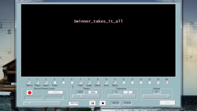 Автоопределение аккордов в Midi-файле