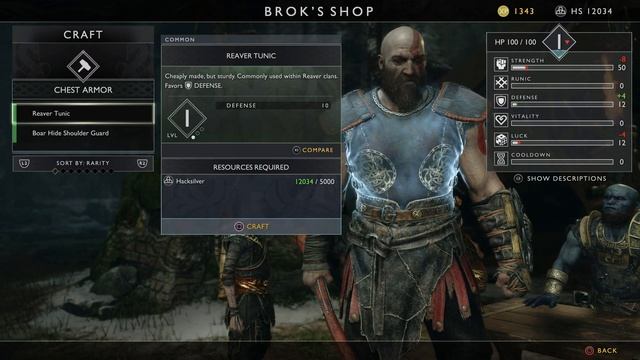 God of War - Path To The Mountain: Upgrade Weapon Brok Frozen Flame Tutorial (Reaver Tunic) PS5 BC смотреть онлайн