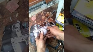 установка поршня на Honda Tact AF-24