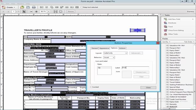 Print Button Create- How to add Print Button to existing PDF form смотреть онлайн