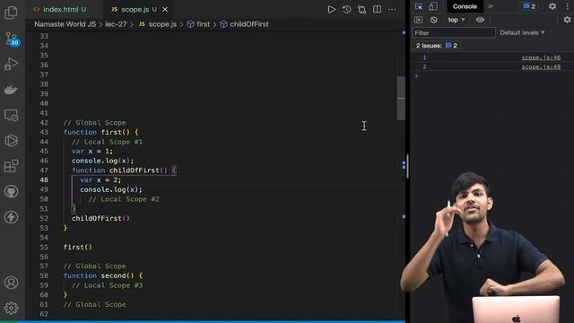 Web Development Course | Scope in Javascript | In Depth смотреть онлайн