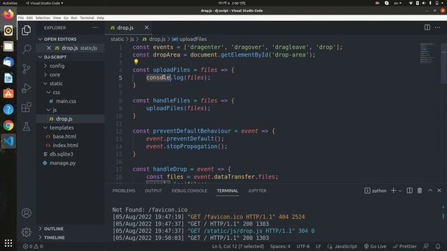 How to Build Drag & Drop with Vanilla Javascript and Django | Upload Multiple Files on Drag & Drop смотреть онлайн