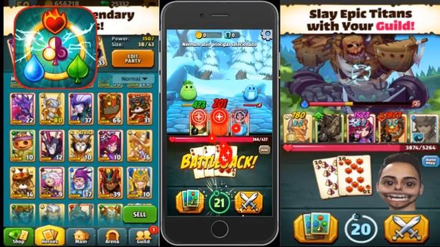 BATTLEJACK GAMEPLAY ( iOs Android ) смотреть онлайн