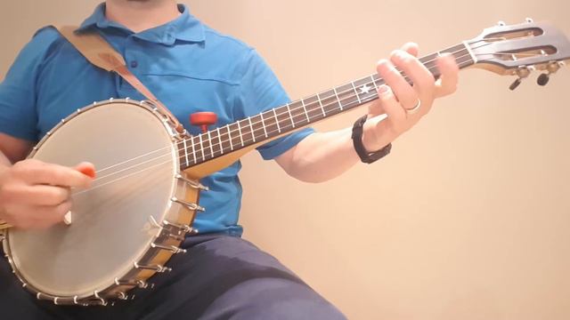 "Lilting Banshee" jig on Irish tenor banjo смотреть онлайн