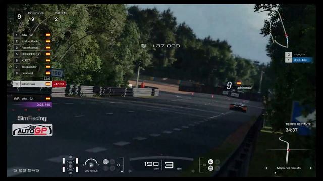 #GTSport - Carrera 7 #autoGPT4 - 28/06/2018 смотреть онлайн
