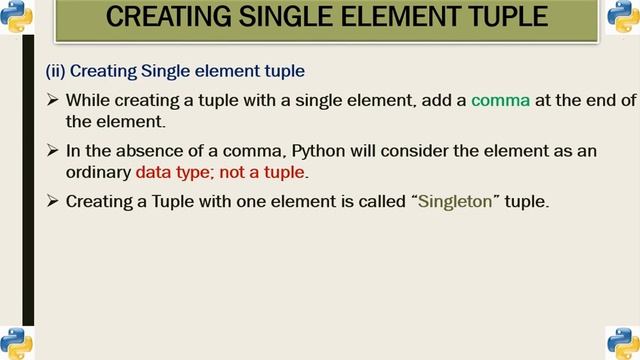 12th CS - CHAPTER 9 - (LISTS, TUPLES, SETS,DICTIONARY)TUPLES - PART 4 смотреть онлайн