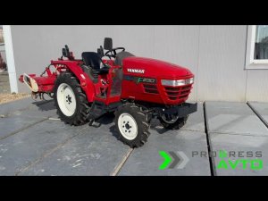 Yanmar AF230 Мини трактор японский с ПСМ Трехточечное сцепное устройство Почвенная фреза 150 см