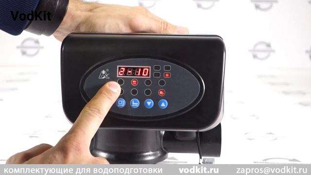 Настройка клапана Runxin F67p1 для осветления воды.