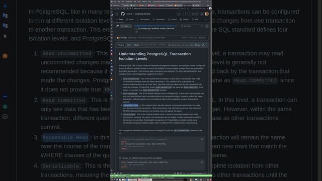 1_10 Understanding PostgreSQL Transaction Isolation Levels смотреть онлайн