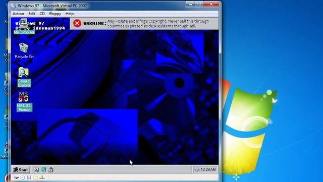 Windows 97 FAKE!!! IN Microsoft Virtual PC 2007 смотреть онлайн