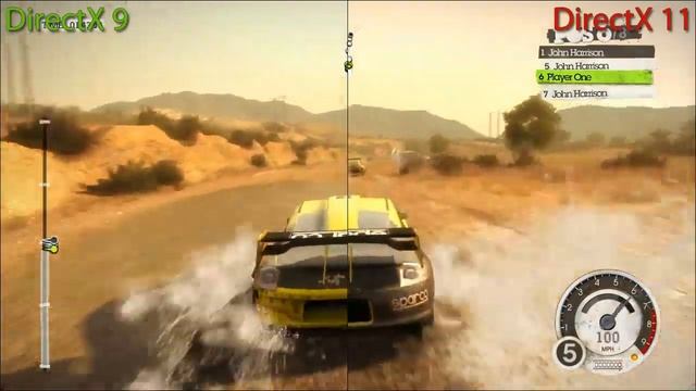 Dirt 2 - DirectX 9 Vs DirectX 11 Split Screen Benchmark