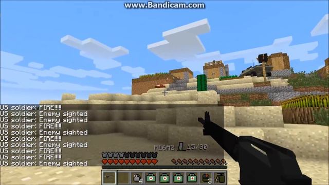 Minecraft Village Assault (Custom NPCs mod+ Flans mod) смотреть онлайн