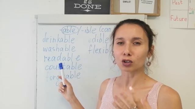 Суффикс "-able" смотреть онлайн