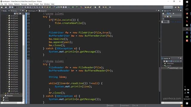 JAVA - 42 - Dosya işlemleri (read) смотреть онлайн