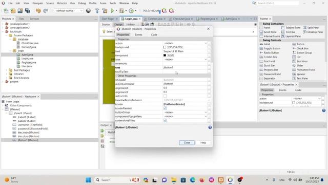 Logout and Exit the app in java GUI смотреть онлайн