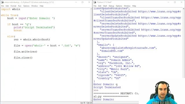 How To Export WHOIS Results to Individual .TXT files for Every Domain - Python смотреть онлайн