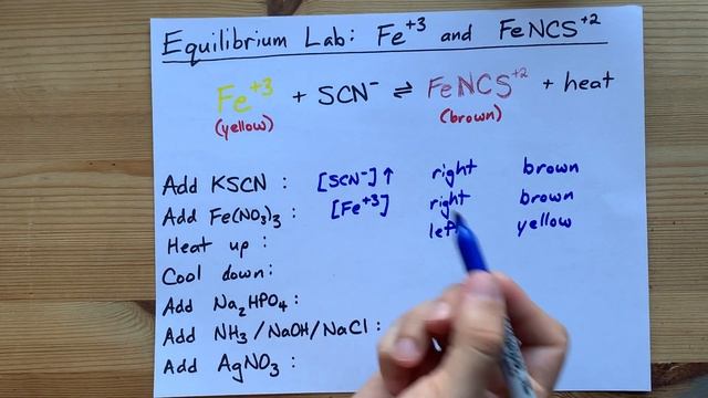 Le Chatelier Lab ANSWERS: Fe3+ and FeSCN2+ Equilibrium смотреть онлайн