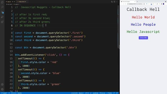 Javascript Nuggets - Callback Hell смотреть онлайн