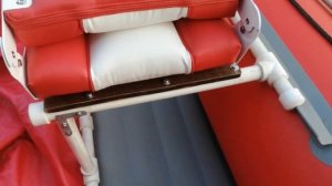 Стойка из ПП трубы для поворотного кресла в ПВХ лодку