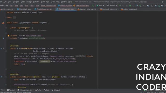 How to display Fragments in MainActivity.java file in Android Studio(Part 3 ) || eCommerce App смотреть онлайн