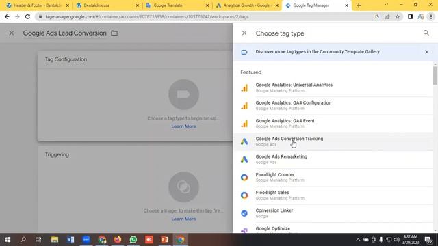 How To Setup Google Ads Conversion Tracking For Lead Form Submission  #GoogleAdsCourse2023 | Part -