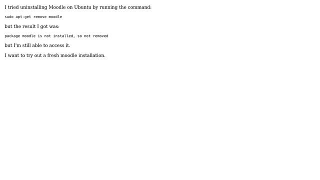 Ubuntu: How can I uninstall Moodle on Ubuntu? смотреть онлайн