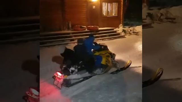 Снегоходы. Охотничья база "Горьковское" смотреть онлайн