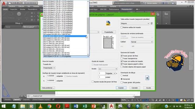 Como Configurar Hoja en AutoCad 60x90 en Layout смотреть онлайн