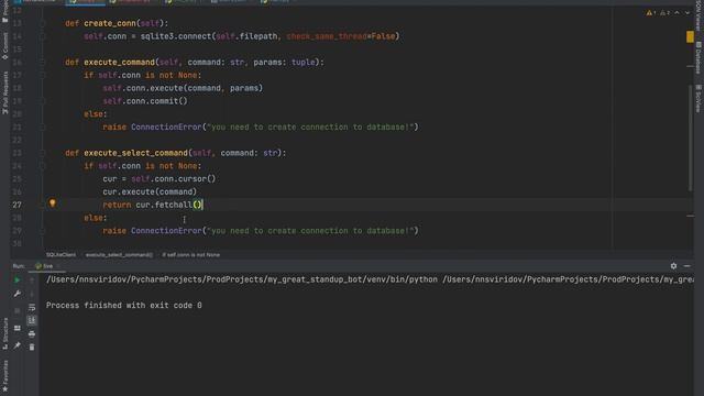 TELEGRAM БОТ ДЛЯ ЗАДАЛБЫВАЮЩИХ НАПОМИНАЛОК: ПОДКЛЮЧАЕМ БД SQLITE И ИСПОЛЬЗУЕМ СИЛУ КЛАССОВ И ООП смотреть онлайн