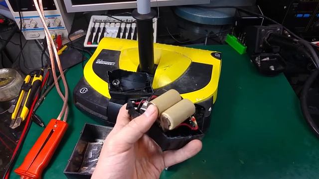 Rebuilding battery pack using Ikea Ladda 2450mAh in Karcher K55 electric brush смотреть онлайн