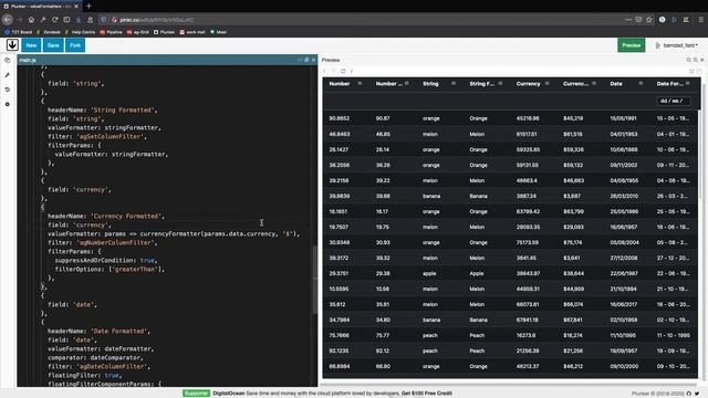 Formatting Data Grid Cells using valueFormatters for JavaScript AG Grid смотреть онлайн