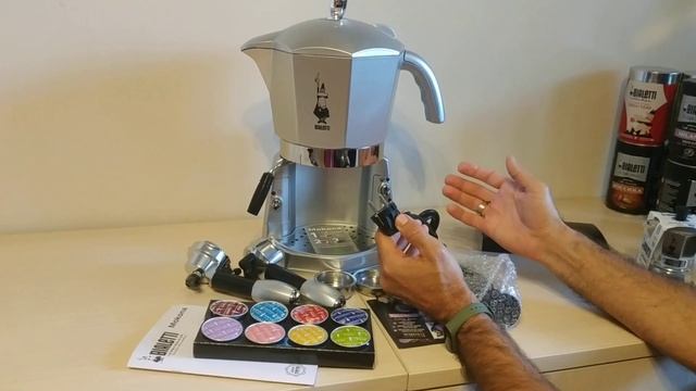 Bialetti Mokona CF40 3-х Cистемная кофeмашина (капсулы Bialetti, чалды ESE, молотый кофе) Часть 1.